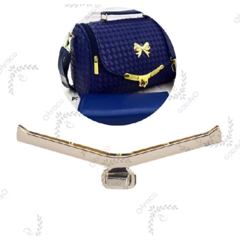 Aksesoris Tas Variasi V017 Behel Kunci Putar V- Aksesoris Tas (IMPORT)