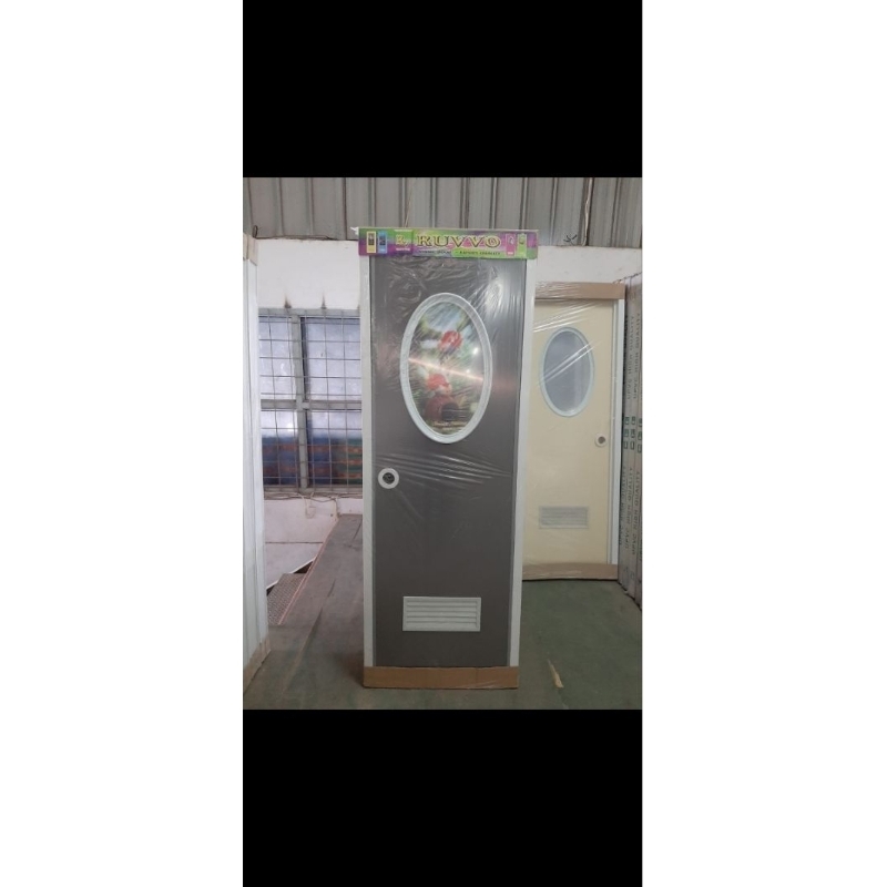 Pintu Kamar Mandi PVC OVAL CERMIN