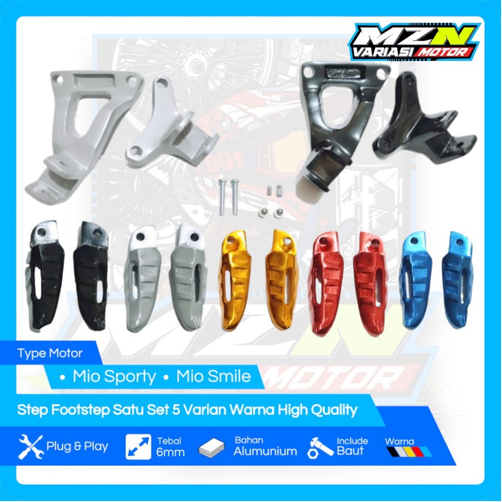 Step Mio Sporty Step Mio Smile Footstep Mio Sporty Footstep Mio Smile Satu Paket Bahan Alumunium Hig