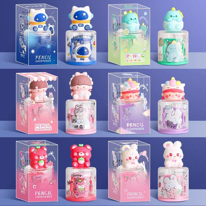 

Rautan 2 Serutan 3D / Rautan Motif Lucu / Rautan Sanrio / Rautan Pensil / Rautan 3D / Rautan Boneka