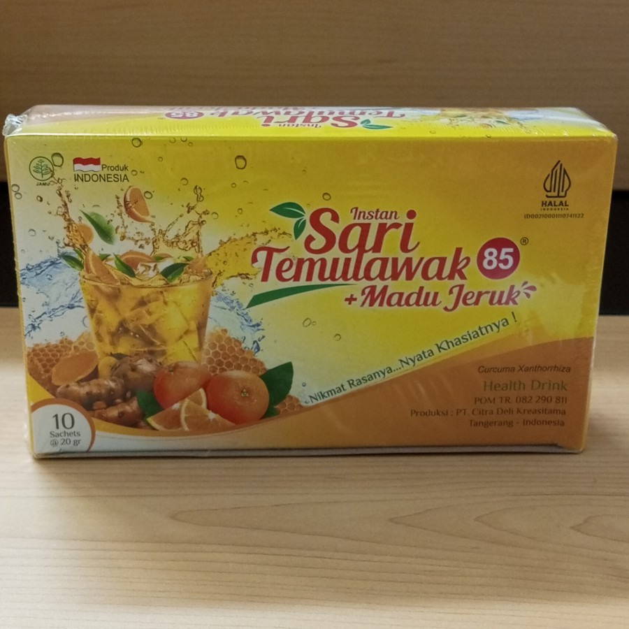 

Sari Temulawak Jeruk 10's Minuman untuk Kesehatan Liver