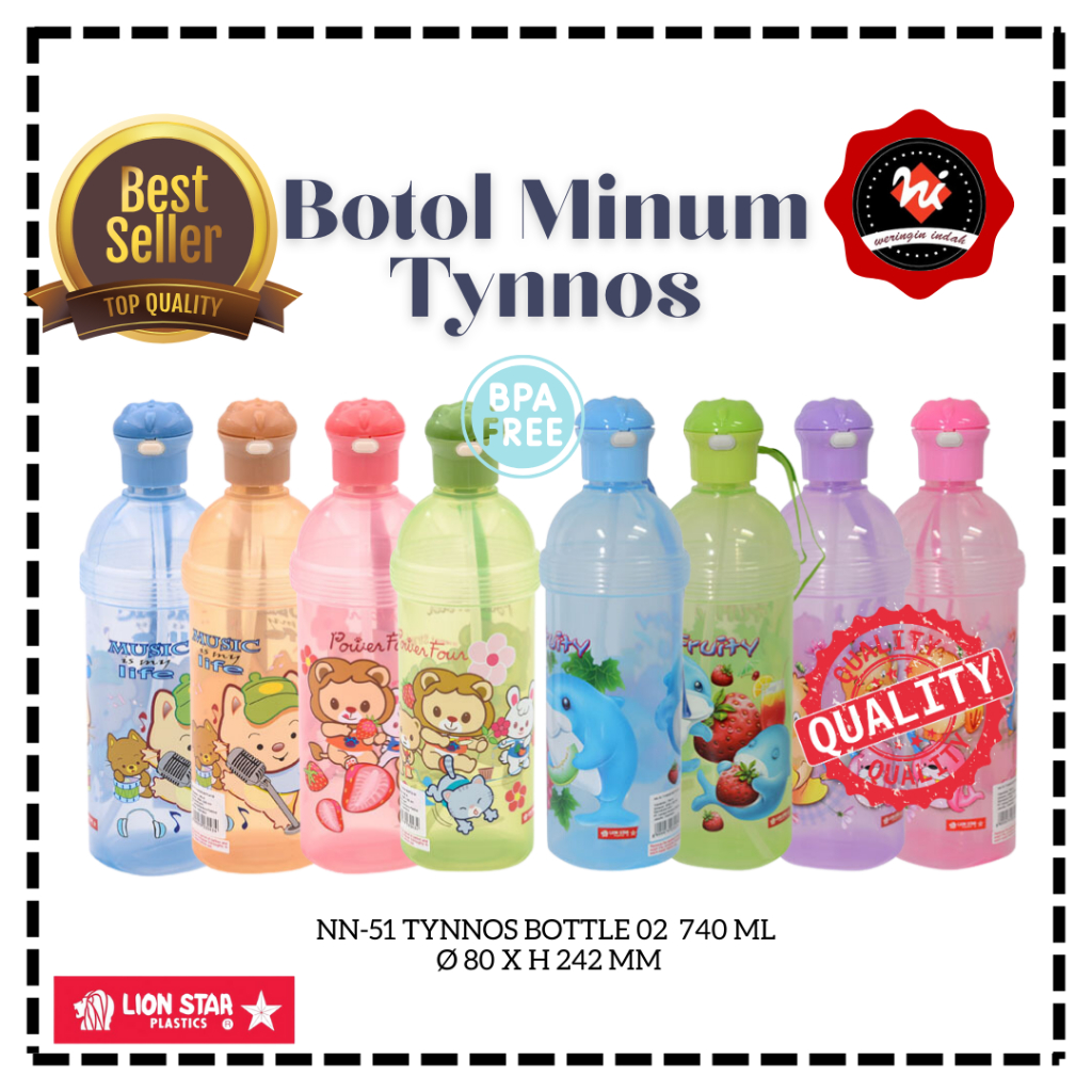 Weringin Indah - Botol Minum Thynnos 450ml, Botol Minum Lion Star, Botol Minum Anak, Tempat Minum An