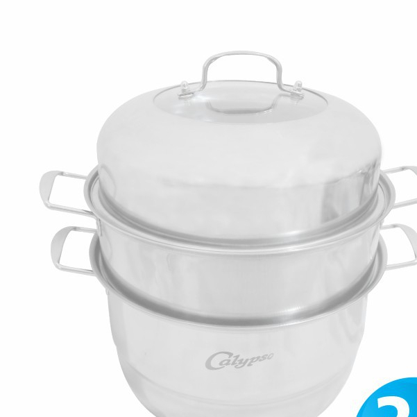Panci Steamer Kukusan Stainless Susun 3 Calypso 28 cm Dandang