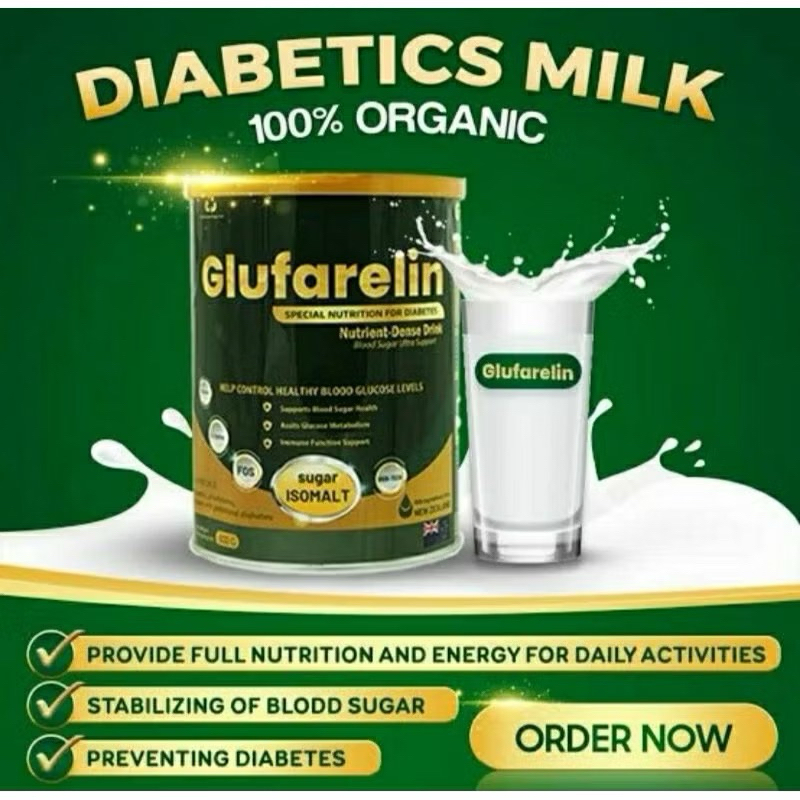 

GLUFARELIN MILK SUSU ORIGINAL MENGATASI DIABETES KENCING MANIS ASLI IMPORT