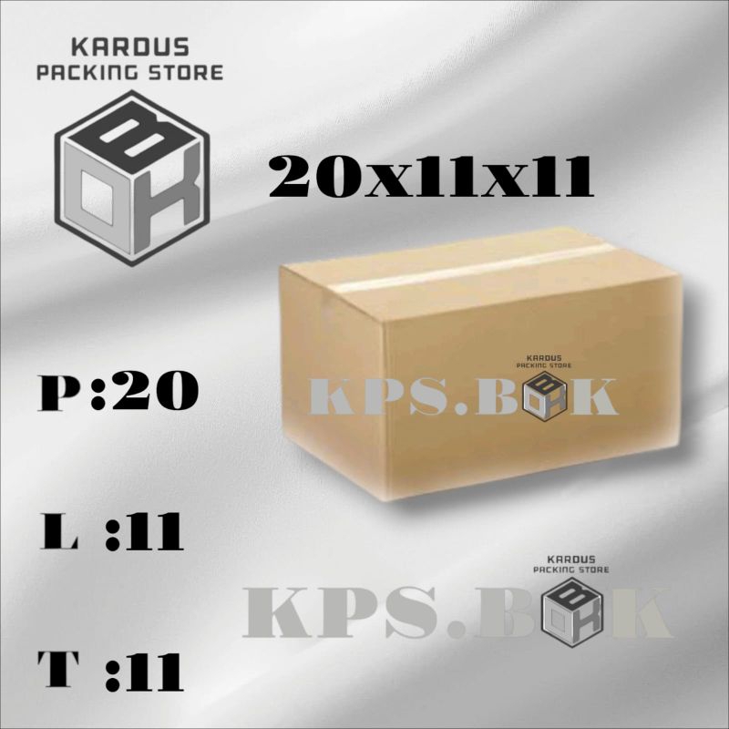 

kardus box packing 20x11x11