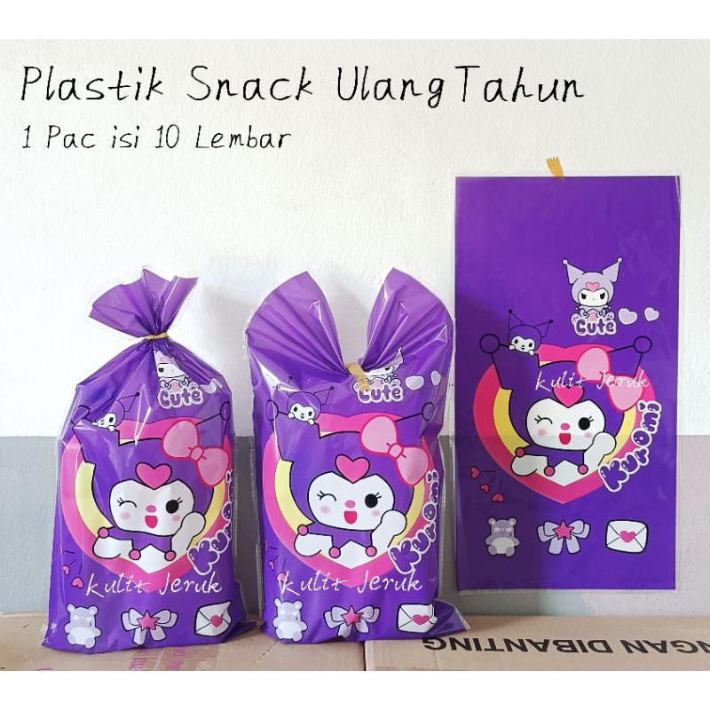 

Isi 10 Plastik Snack Ulang Tahun 22x40 / Plastik Karakter / Plastik Opp Kuromi