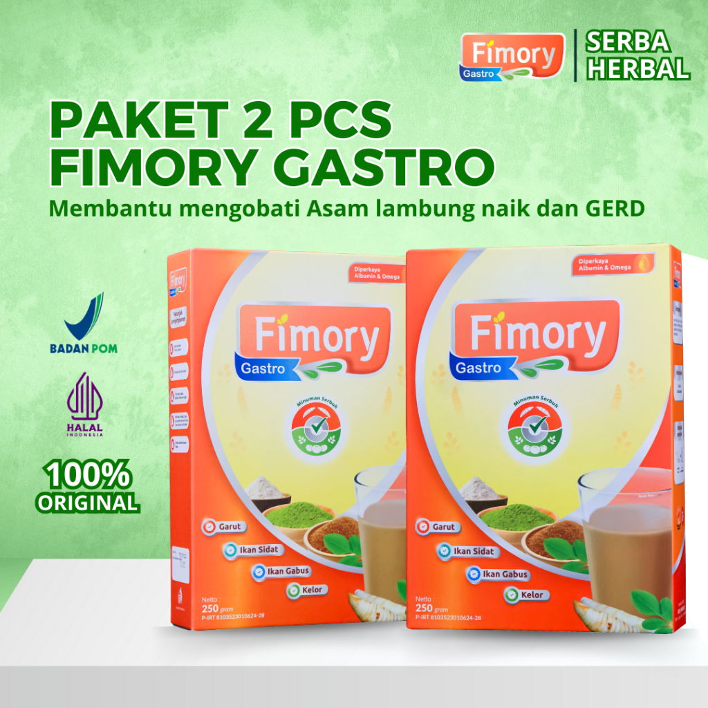 

FIMORY 2 BOX - Minuman Serbuk Umbi Garut Atasi Asam Lambung Diabetes Kontrol Kolesterol