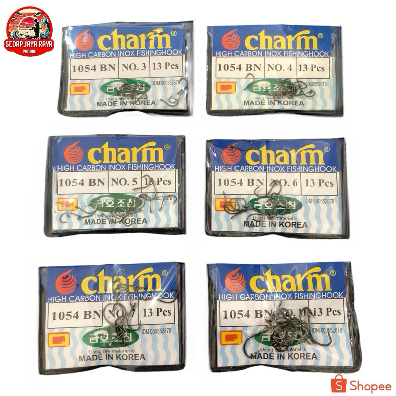 Mata Pancing/ Kail Carbon Charm 1054 Warna Hitam