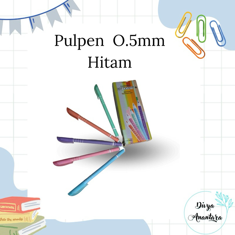 

Pulpen Hitam Murah Ketebalan 0.5mm