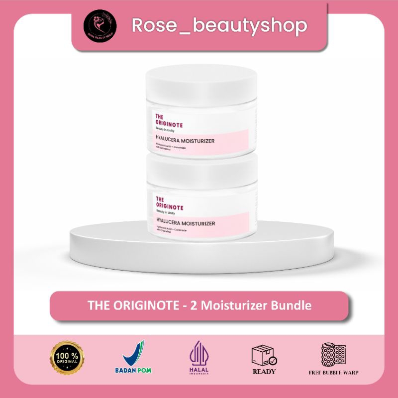 THE ORIGINOTE Hyalucera Moisturizer Bundle isi 2pcs - Pelembab Wajah Moisturizer Wajah - Bundle Mois