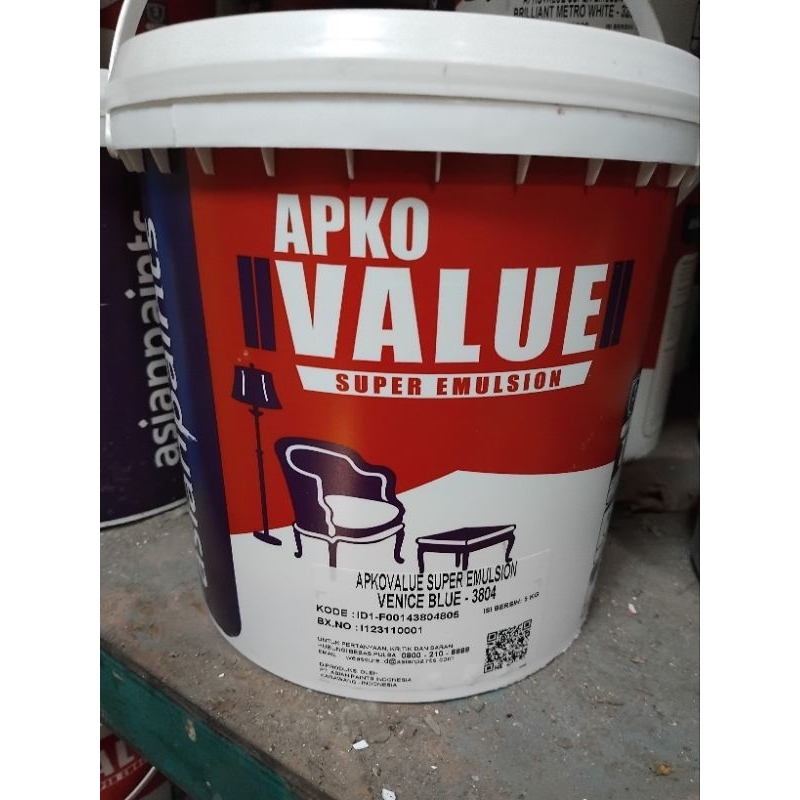 Cat APKO value Venice Blue 3804 @5kg/cat dinding
