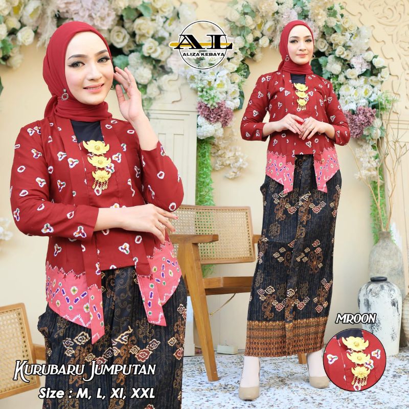 Atasan Kebaya Kutubaru Jumputan Terbaru /Kebaya Kutubaru Jumputan Modern