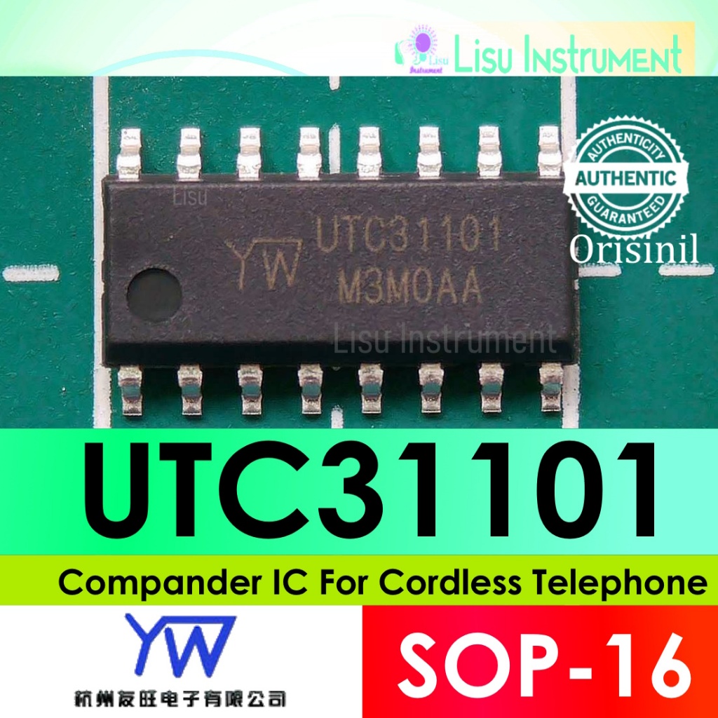 UTC31101 Compander IC For Cordless Telephone SOP-16 Youwang ORIGINAL