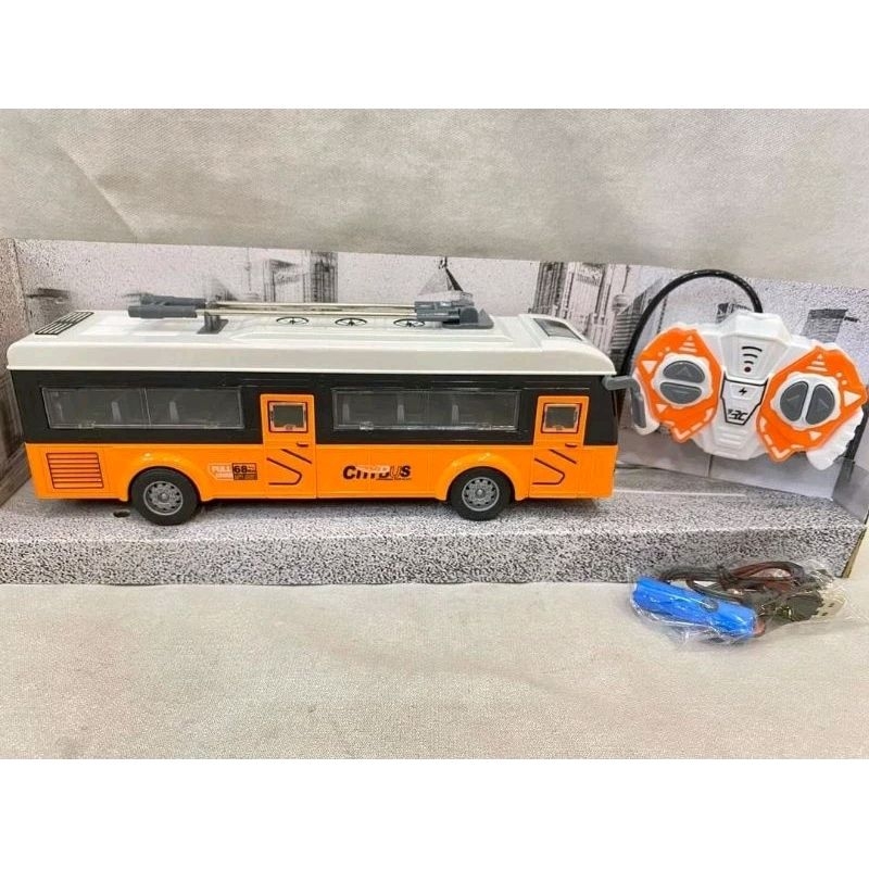 mainan anak laki laki cowok mobilan remote remot kontrol control bis charge cas r/c bus charger (090