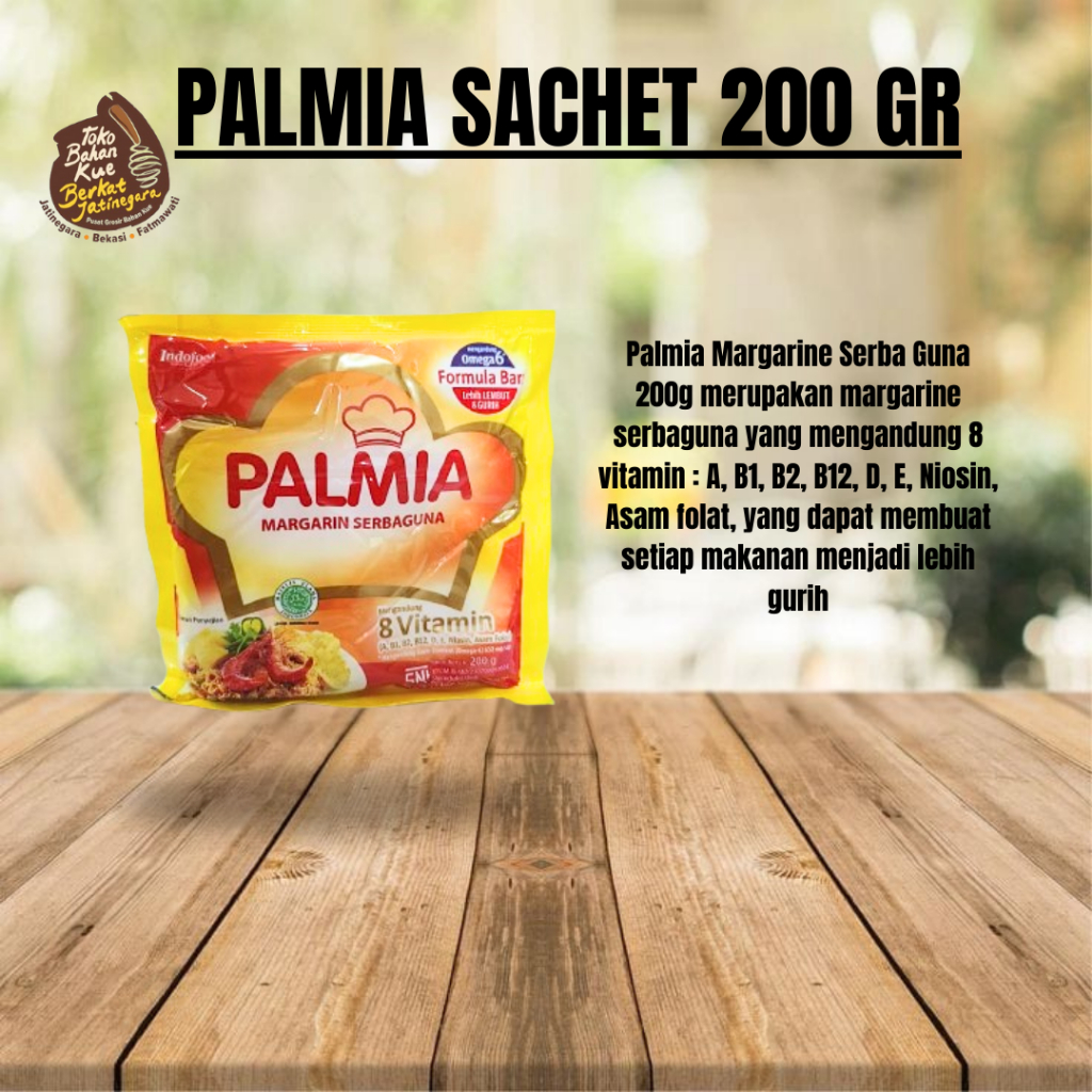 

PALMIA SACHET 200 GRAM / MARGARINE PALMIA SERBAGUNA / PALMIA