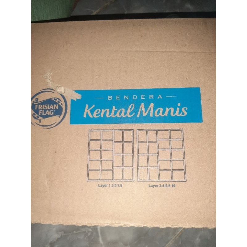

susu bendera frisian flag vanilla kental manis putih sachet 1 karton isi 20 pack