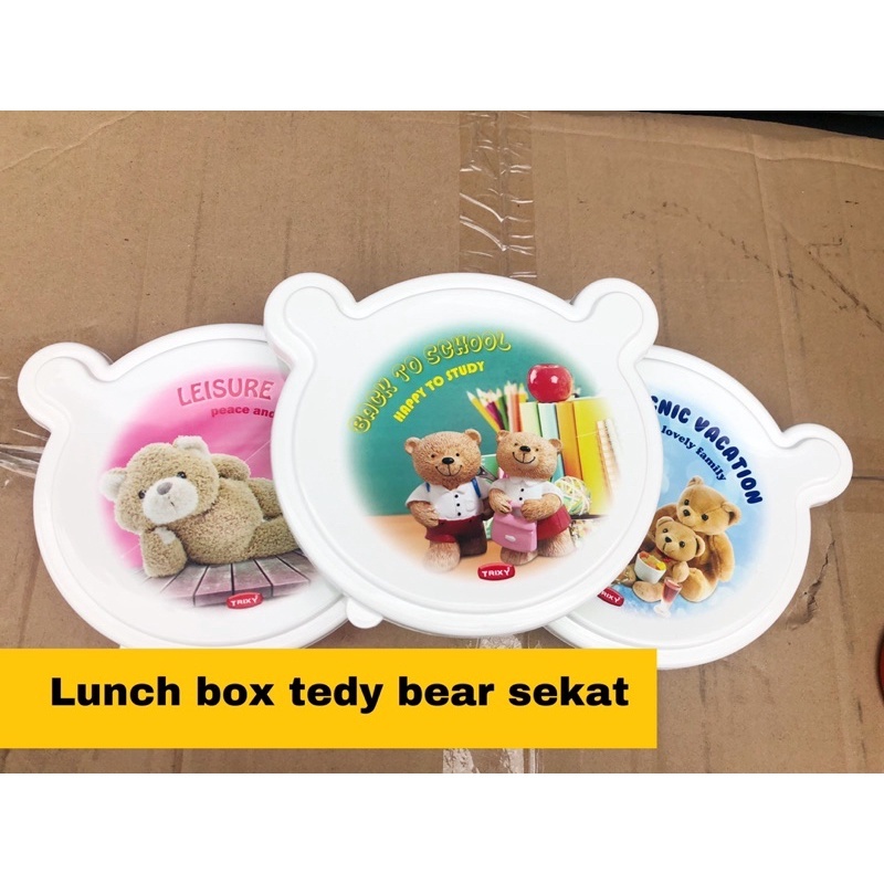 Souvenir Ulang tahun Anak tempat makan Teddy Bear  | Lunch Box Ultah | Souvenir Ulang Tahun Anak | K