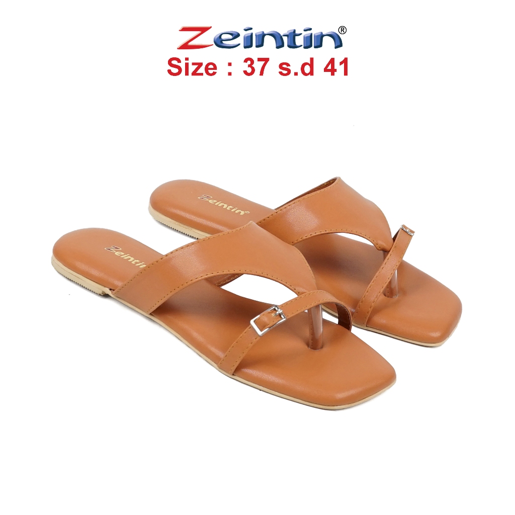 Zeintin - Sendal Wanita Sintetis  Sandal Flat Wanita Sandal Selop Teplek Wanita Zeintin SB