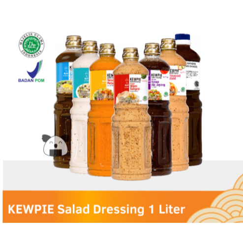 

Hot - KEWPIE Salad Dressing 1 Liter Wijen Sangrai Thousand Island Caesar, Tomat Pedas, Kecap Jepang