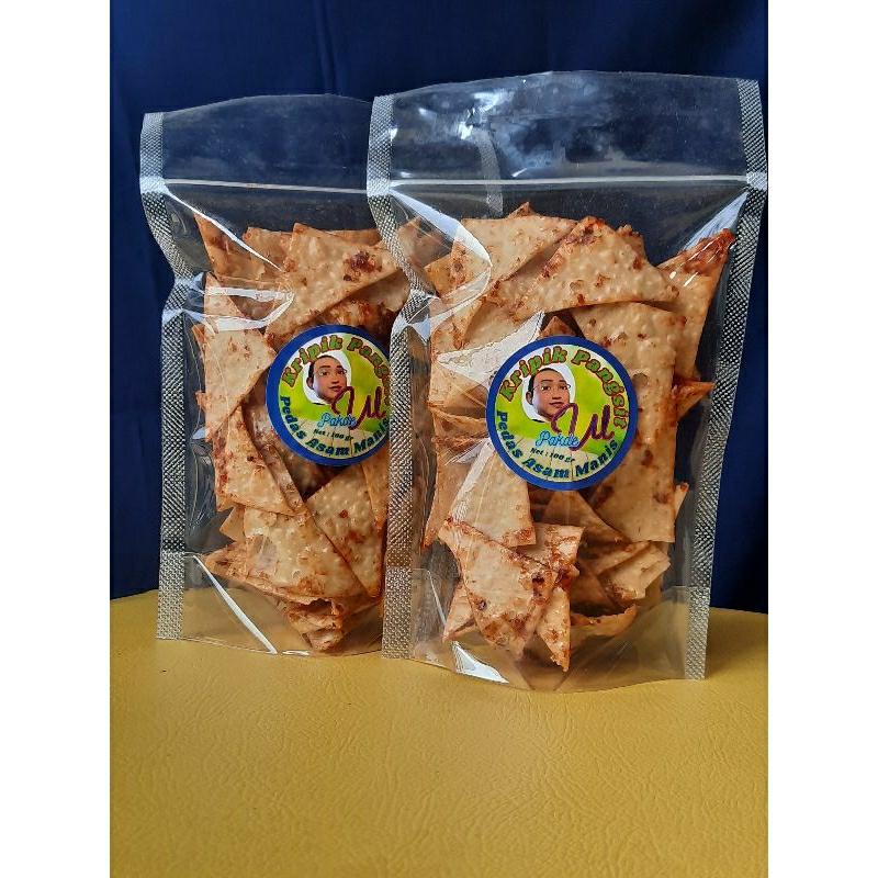 

Keripik Pangsit Pakde Ul Pedas Asam Manis 100g - Tanpa MSG & Pewarna