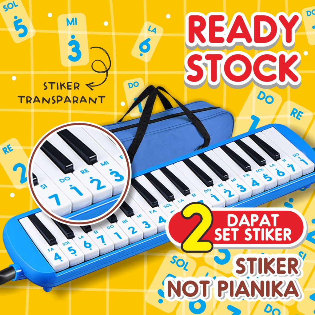 

Stiker Not Pianika | Sticker Tuts Pianika Ready Stock