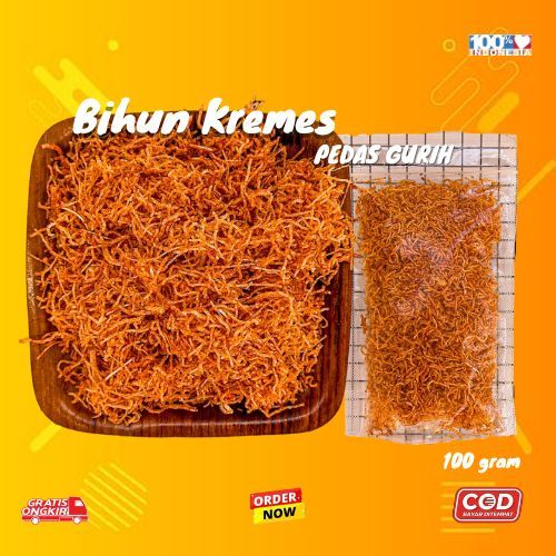 

BIHUN KREMES GURIH PEDAS BUMBU MELIMPAH ISI 100GR