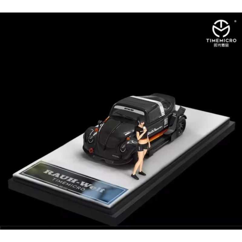 Time Micro RWB Volkswagen VW Beetle Black with Figure Limited