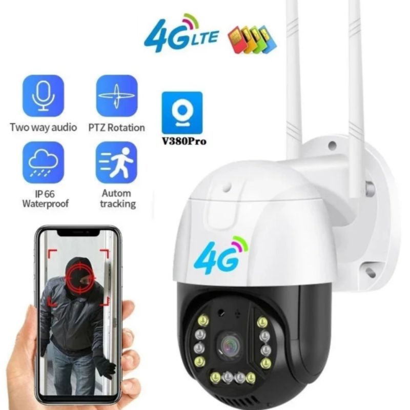 CCTV SIMCARD 4G V380 PRO OUTDOOR WATERPROOF