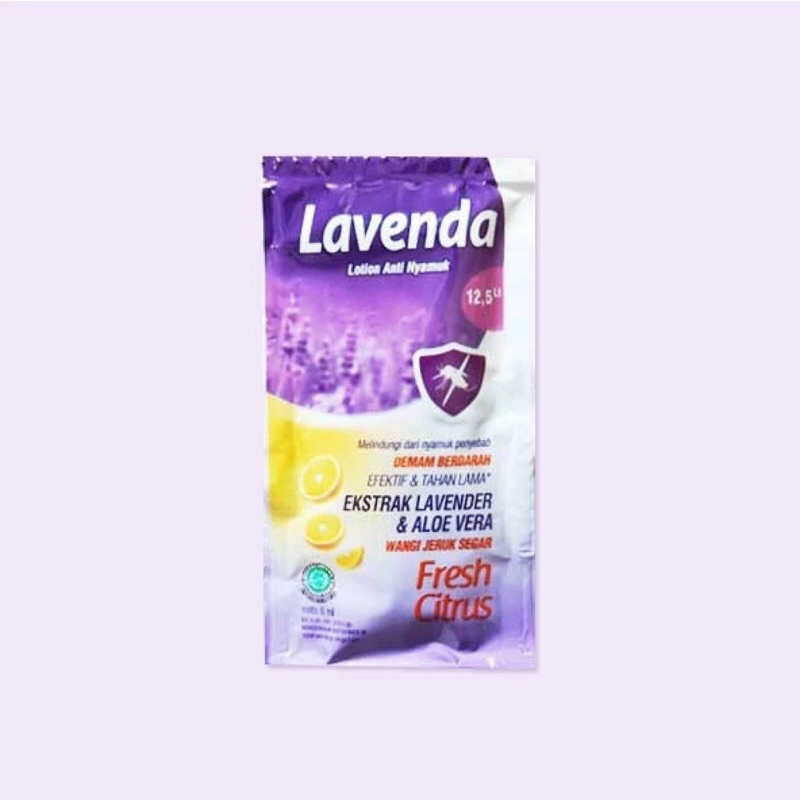 LJ.LAVENDA LOTION ANTI NYAMUK 8ml.LAVENDA SACHET SATUAN 8ml ORIGINAL