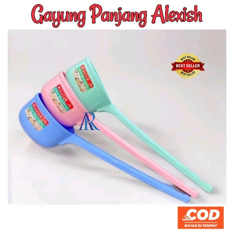 Gayung Plastik Gagang Panjang Tebal Murah/ Gayung Plastik Gagang Panjang Merek Alexish