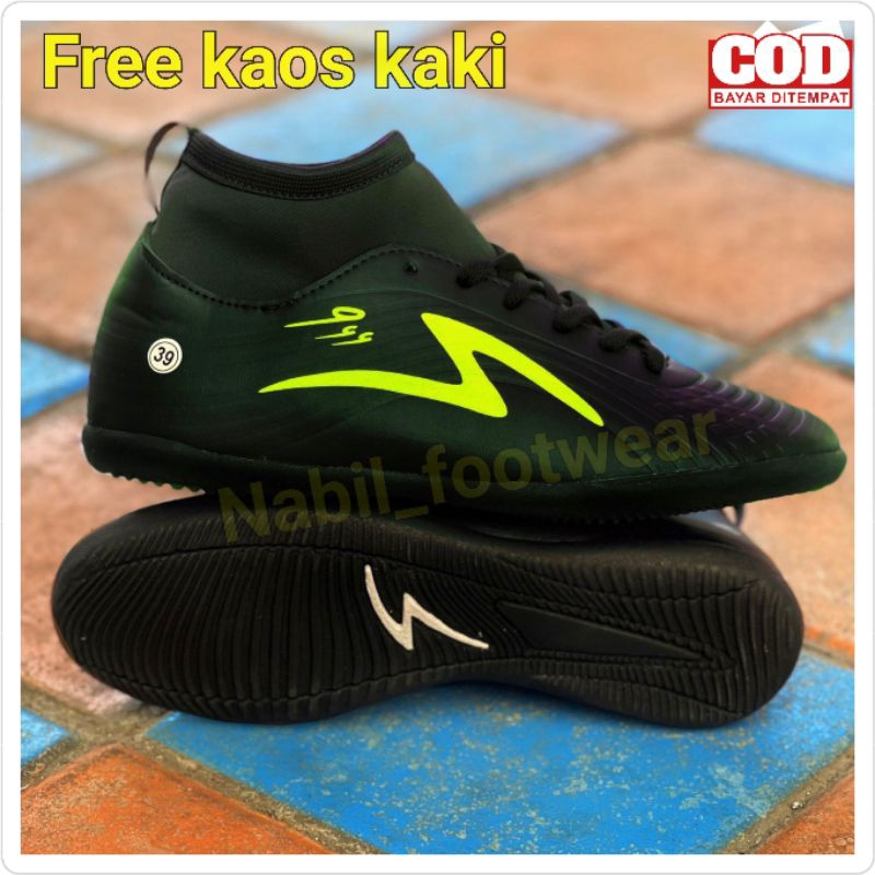 Murah Sepatu Futsal Specs Infinity Ii Model Boots Gread Original 100% Stabilo Biru Hitam Pink