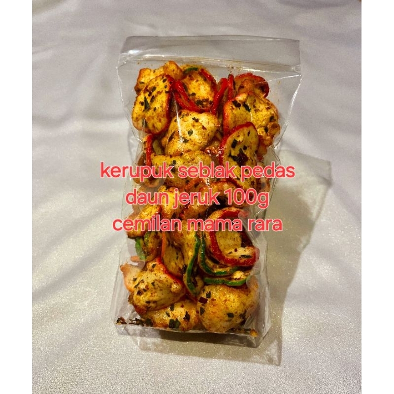 

kerupuk seblak pedas daun jeruk 100 gr