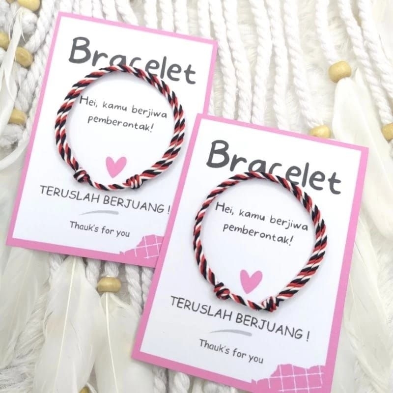 Gelang Tali Tridatu Polos ukuran 2mm Gelang Wanita/Pria anak dewasa