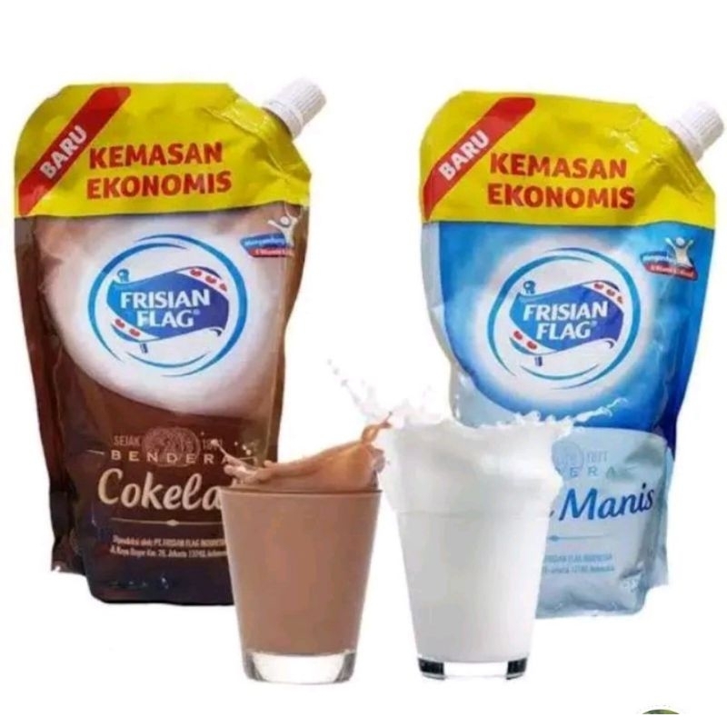 

SUSU FRISIAN FLAG REFILN POUCH PUTIH COKLAT