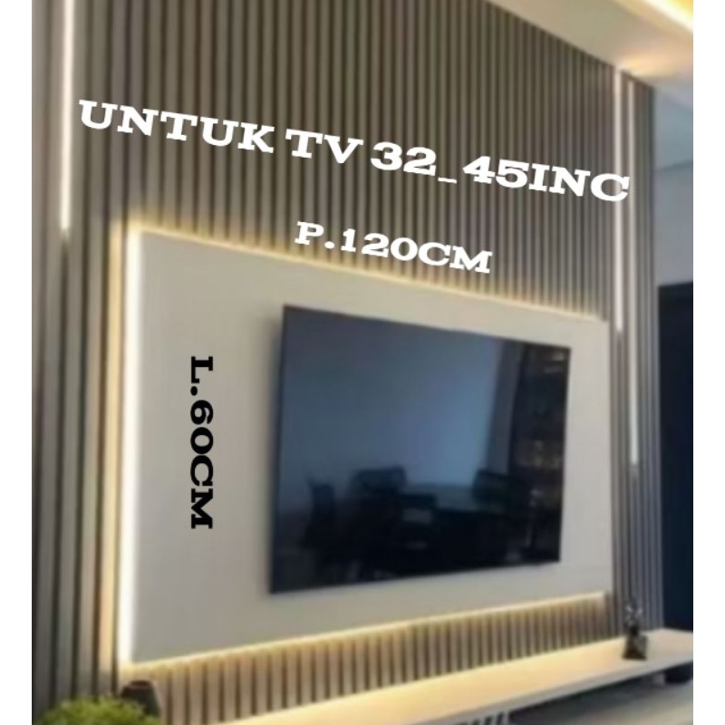 Backdrop Tv led untuk Ukuran P.120cm x L.60cm UNTUK TV 32_45INC