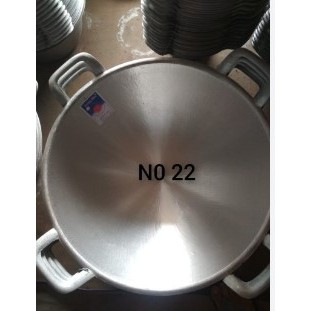 Wajan cekung no 22 kuali Wok pan kuali wajan jumbo besar anti pecah anti lengket