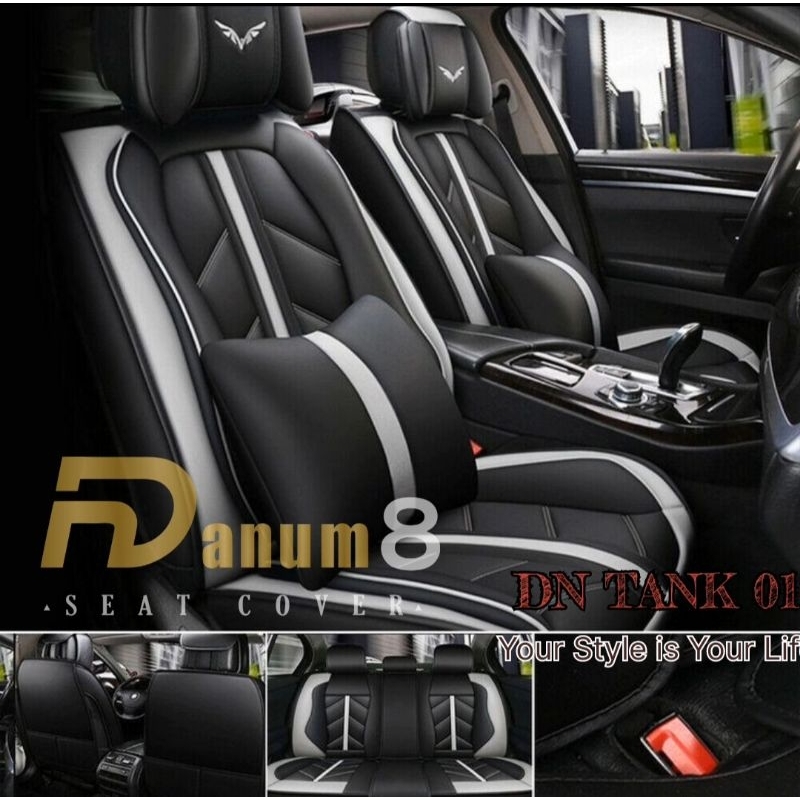 Sarung jok mobil ayla agya brio satya RS vios yaris dll + busa hitam 2010 2011 2012 2013 2014 2015 2