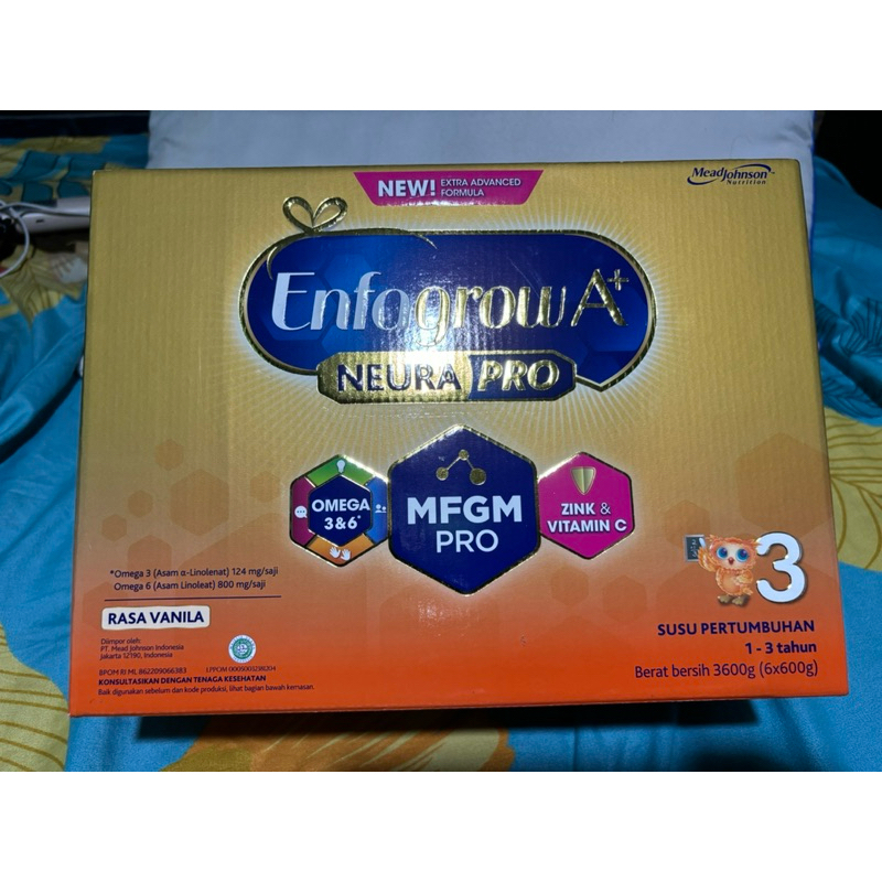 

Susu Enfagrow A+ Neura Pro 3 Vanila 3600 gram