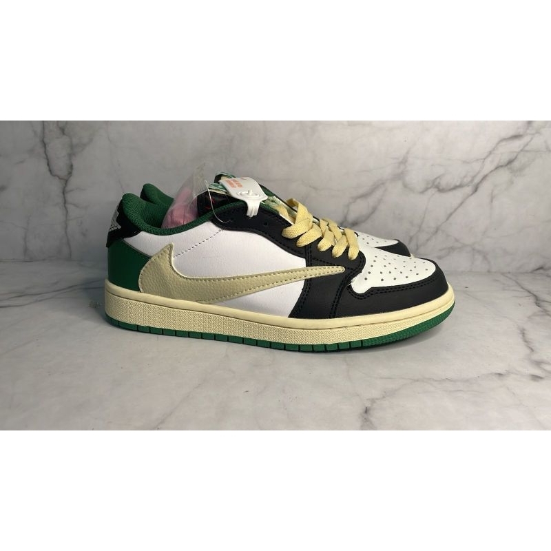 AJ low1 x travis scott pine green