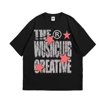 DELLSHEN22 Kaos kekinian kaos oversize kain cotton combed