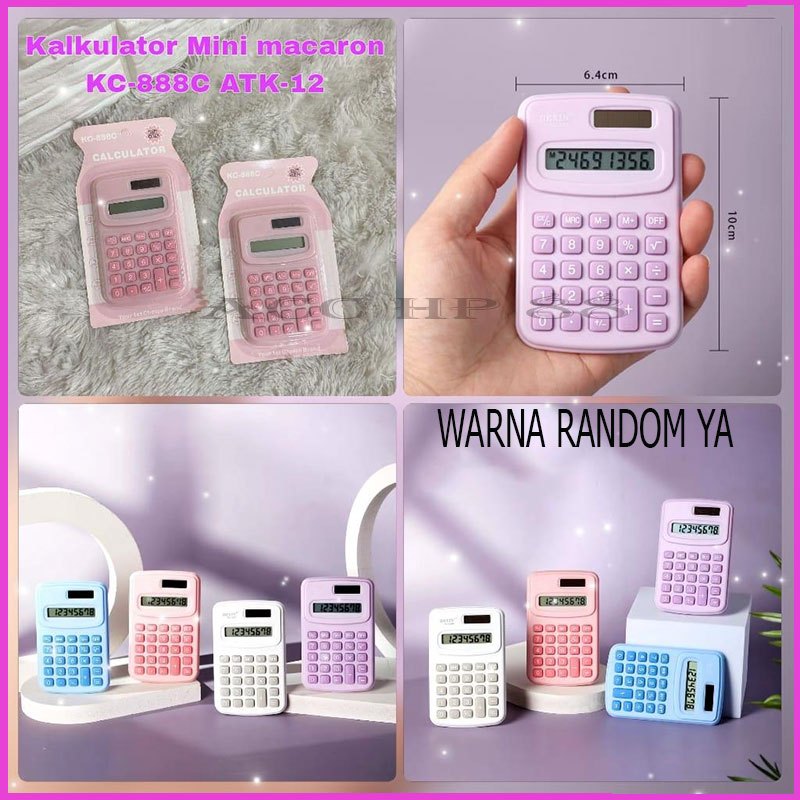 

Acchp Kalkulator Macaron 8digit Mini Bisa Bawa Calculator Warna Mini Lucu