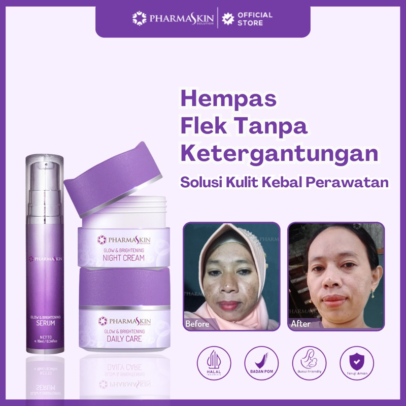 Cream flek hitam membandel l By Pharmaskin Solution Intensive Flek Daily Pharmaskin Paket Flek Sep2