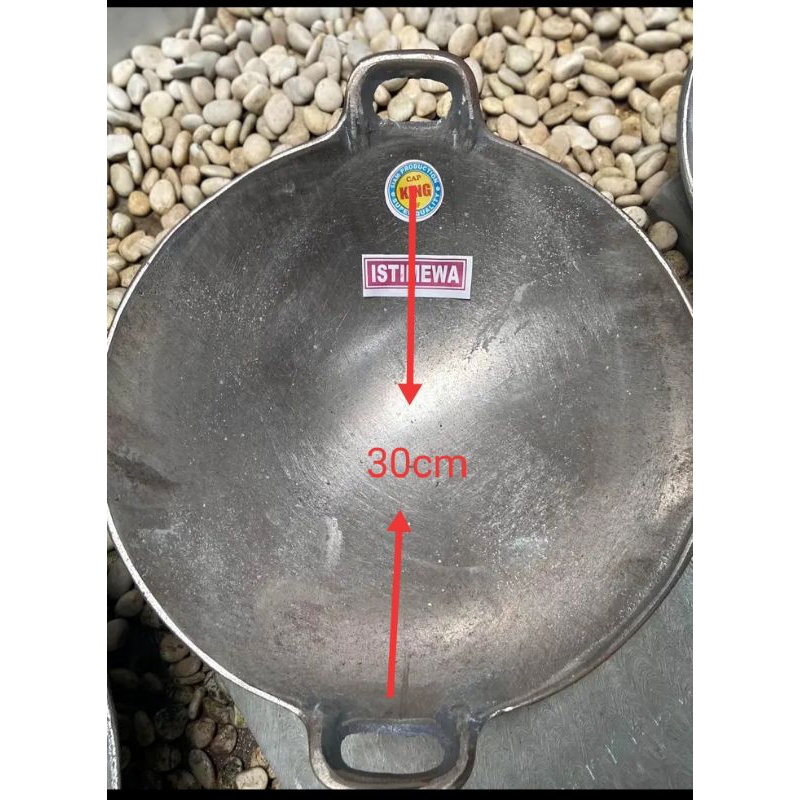 wajan baja siyem / wajan jawa / wajan anti lengket 30cm