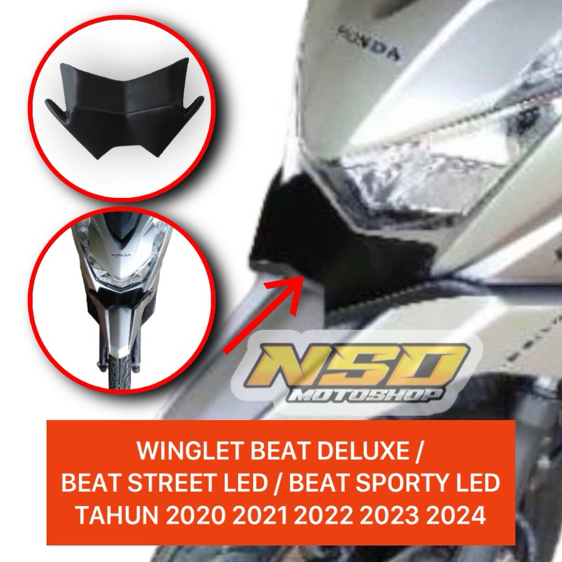 Winglet Depan Beat Deluxe / Beat Street Led / Beat Led Sporty 2020 2021 2022 2023 2024