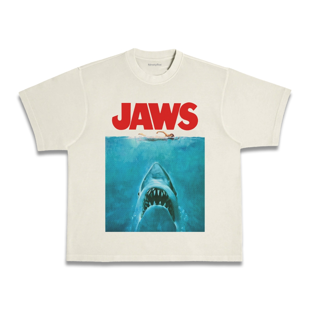 Boxy Tshirt Jaws Classic Movie Tee
