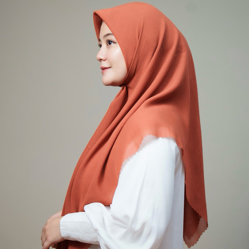 ISLAMIATI LA MODE - Kerudung Voal Polos Lasercut - Arabian 140x140 CM