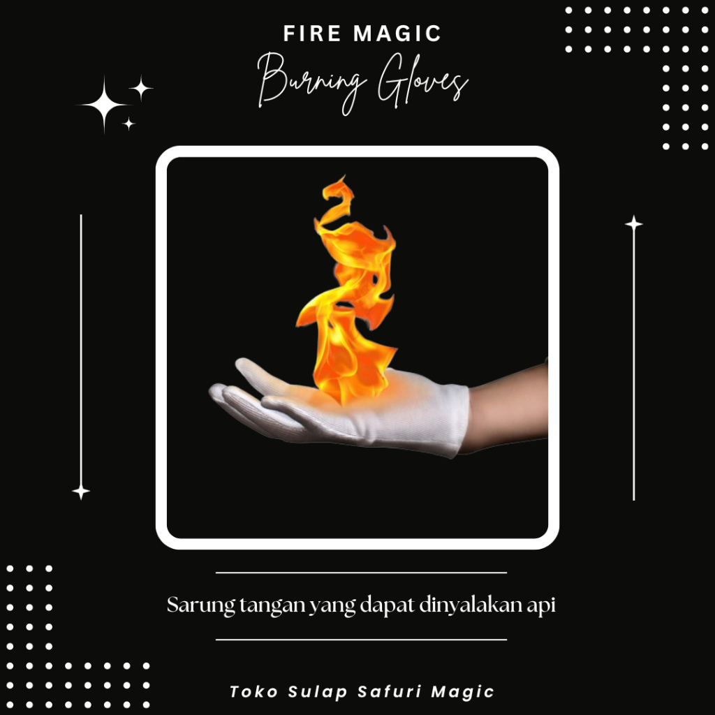 Alat Sulap Burning Gloves - Fire Gloves - Sarung Tangan Api - Sulap Api - Toko Sulap