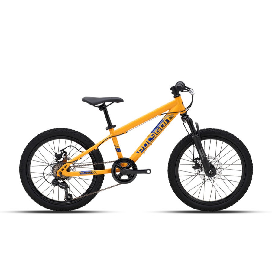 2025 - POLYGON MAZE M20 YELLOW 1 x 7 roda 20" - sepeda anak