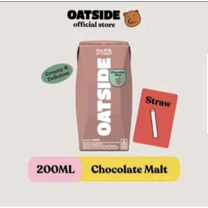 

OATSIDE CHOCOLATE MALT SUSU OAT MILK 200 ML