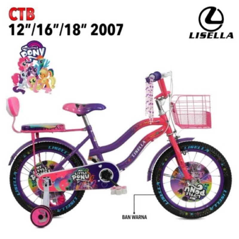 SEPEDA ANAK MINI LISELLA LITTLE PONY BY PACIFIC 18 INCH